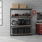 Premium Heavy Duty Garage Shelving 2000mm High | 500kg Capacity | Boltless Grey Steel Racking UK