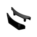 Industrial 32mm Black Edge Protectors For Rain Deflectors – Durable ICD Concealed Fix Fit (2 Pack)