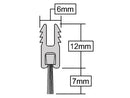 Heavy-Duty Aluminium Centre Door Seal – Ultimate Protection For Inward/Outward Opening Doors | 2134mm