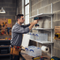 Premium Twin Slot Wall Shelving | 600mm Wide | White Melamine | 69kg Capacity