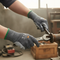 Premium Hybrid Safety Gloves with Reinforced Leather Palm and High Cut Level F Protection for Enhanced Durability