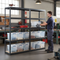 Premium 2x Shelving Units 1800mm High Grey with 24x 33.5L Storage Boxes UK