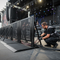 Premium Stage Pit Barrier with Door and Cable Duct - 1M Lightweight and Easy to Assemble for Concerts and Festivals