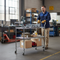 Chrome General Purpose Trolley 3 Tier | Adjustable Shelves | Mobile Storage