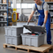 Set of 3 Premium 54L Upcycled Storage Boxes - Grey