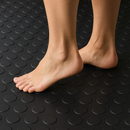Heavy-Duty Non-Slip Rubber Flooring Roll – R11 Slip Rated, Oil-Resistant Safety Matting with Studded Penny Pattern – Custom Length Industrial Grade