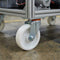 125mm Pressed Steel Swivel Castor Wheel with 4 Hole Top Plate & White Nylon Wheel - 160kg Load Capacity