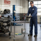 Heavy Duty General Purpose Trolley - Adjustable Shelves 210kg - Blue Zinc Chrome