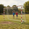 Premium White Football Goal Nets 7.32m x 2.44m with 3.0mm Polyethylene Material and Adjustable Runback