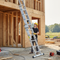 Professional Triple Extension Ladders - Aluminium Square Rung - EN131 - 5 Sizes