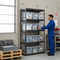 Premium Industrial Shelving Unit with 10x 37L Plastic Storage Boxes