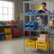 Chrome Wire Shelving Unit - 1820mm High - 300kg Capacity - Premium Industrial Storage