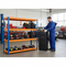4x Heavy Duty Shelving - 1770mm High - Blue & Orange with 8x 62L Plastic Storage Boxes
