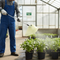 Premium Spray Shield for Sprayers - 38cm Plastic and Brass Options, Cone Spray Shield 18cm Diameter