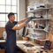 Premium Twin Slot Wall Shelving | 900mm Wide | Heavy-Duty Melamine | 57kg Capacity