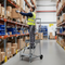 Heavy Duty Mobile Step Unit with Safety Grip - Grey