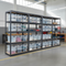 3x Heavy Duty Shelving Units - 1800mm High - Grey with 20x 37L Plastic Storage Boxes