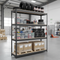 Premium Heavy Duty Industrial Shelving 2000mm High - 500kg Capacity - Boltless Grey Steel Racking UK