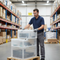 Heavy Duty Clear Euro Containers with Hinged Lids | Food Grade UK