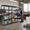 Heavy Duty 3-Tier Shelving Unit with 8x 60L Plastic Storage Boxes