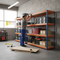 3x Premium Heavy Duty Garage Shelving - 2000mm High - 500kg Capacity - Blue & Orange