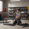 Heavy Duty Plastic Shelving Unit - 1760mm High - 20kg Capacity - Charcoal Finish