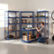 3x Premium Shelving Units - 1800mm High & 1x Professional Workbench - 1200mm Wide - Blue