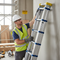 Soft Close Telescopic Ladders - Anti-Trap Safety - EN131 - 2.6m & 2.9m