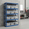 Premium Shelving Unit - 1800mm High with 12x 24L Plastic Storage Boxes