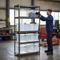Premium 1800mm High Shelving Unit with 8x 60L Plastic Storage Boxes
