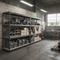 Heavy Duty Industrial Shelving 1600mm High 500kg Capacity - Grey Steel Warehouse Racking UK