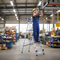 Professional Workstation Platform Step Ladders - Aluminium with Tool Tray - EN131 - 5 Sizes