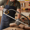 Premium Heavy Duty Bow Saw with Finger Guard, 24" or 30" Length and Replacement Blades Included