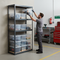 Heavy Duty Shelving Unit 1600mm High with 12x 60L Plastic Storage Boxes