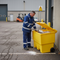 Premium Yellow Grit Bin 340L - Heavy Duty Design with Double Skinned Lid and Stackable Storage