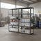 Premium Heavy Duty Shelving Units with 8 Strata Plastic Storage Boxes - 1800mm High - Grey