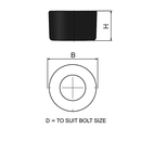 Adjustable Neoprene Bolt Cover – For Multi-Uses | 15Pcs