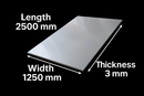 304 Mirror Polished Stainless Steel Sheet – 2500mm x 1250mm x 3mm | High-Gloss, Corrosion-Resistant, Premium Quality