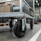 100mm Pressed Steel Swivel Castor with Black Rubber on Polypropylene Wheel - 75kg Load Capacity