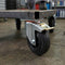 125mm Pressed Steel Swivel Castor, Black Rubber on Polypropylene Wheel, Directional Brake - 110kg Load