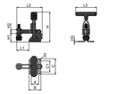 T-Handle Vertical Toggle Clamp – Adjustable Spindle | Secure Hold Clamp
