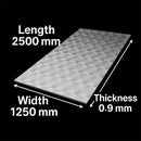 2500mm x 1250mm x 0.9mm Stainless Steel Circle-Polished Sheet | Premium Finish & Corrosion-Resistant | High-Performance for Industrial & Decorative Use