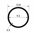 Heavy-Duty Aluminium Round Tube – 15.9 mm × 3.2 mm Hollow Alloy for Industrial Use