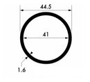 Durable Aluminium Round Tube 44.5mm x 1.6mm – Corrosion Resistant Alloy for Indoor & Outdoo