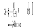 Vertical Toggle Clamp – Adjustable Spindle & Base For Welding Jigs