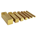 15.8mm (5/8”) Brushed Polished Brass Square Bar – High-Strength, Premium Finish, Versatile Use