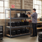 Premium Heavy Duty Shelving with 8x 37L Plastic Storage Boxes - 1770mm High - Grey