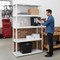 Heavy-Duty Metal Garage Shelving | 1800mm High | 90-130kg Per Shelf | Boltless White Steel
