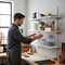 Premium Twin Slot Wall Shelving | 1000mm Wide | White Melamine | 57-108kg Capacity