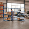Premium Industrial Shelving 2440mm High - 5 Pack - 200kg Capacity - Melamine - Blue - UK